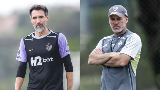 Eduardo Domínguez (à esq.) e Gabriel Milito (à dir.)