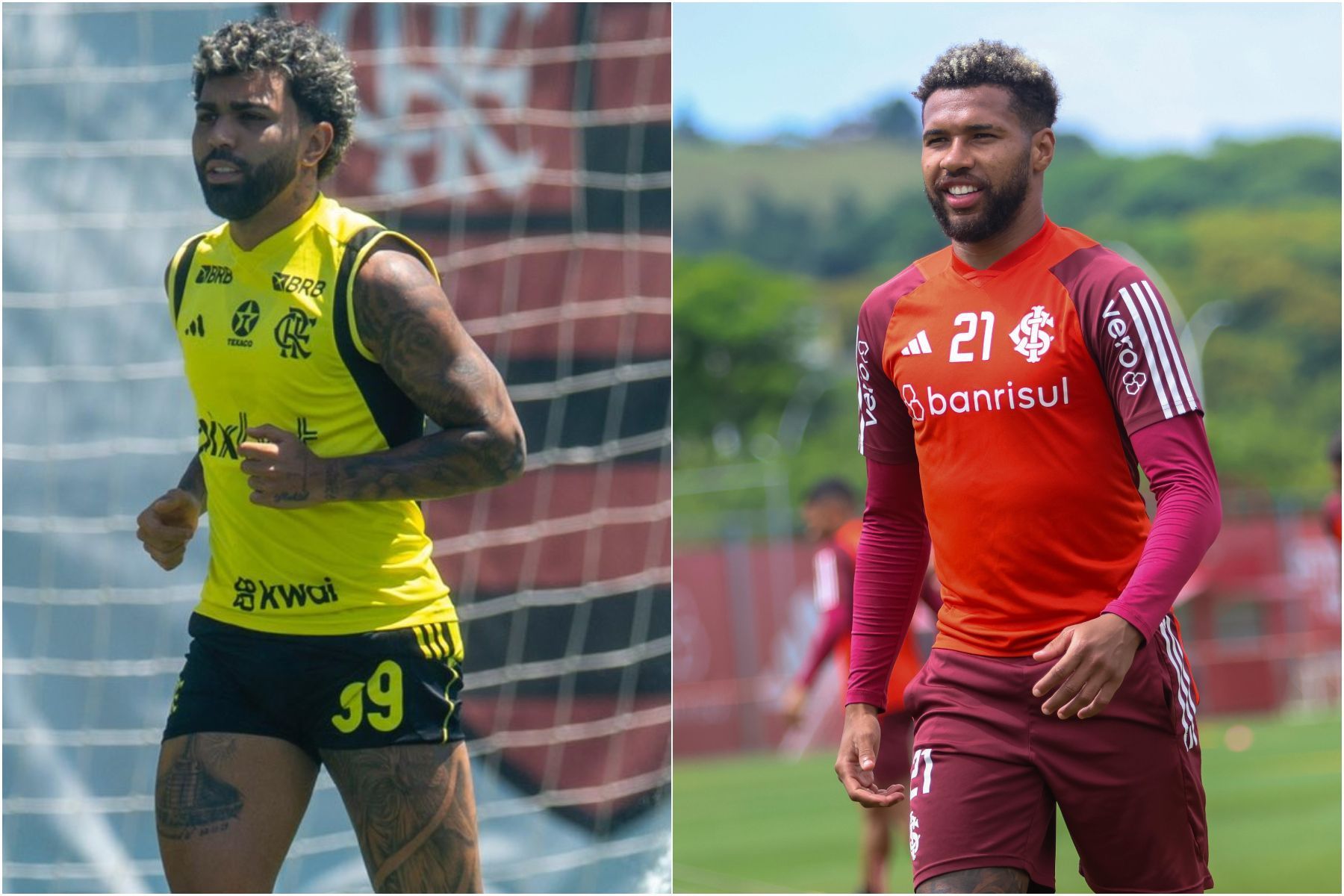 Flamengo x Inter: prováveis escalações para o Campeonato Brasileiro