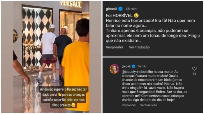 Esposas de jogadores do Fluminense lamentaram descaso de Haaland com crianças no Mundial de Clubes