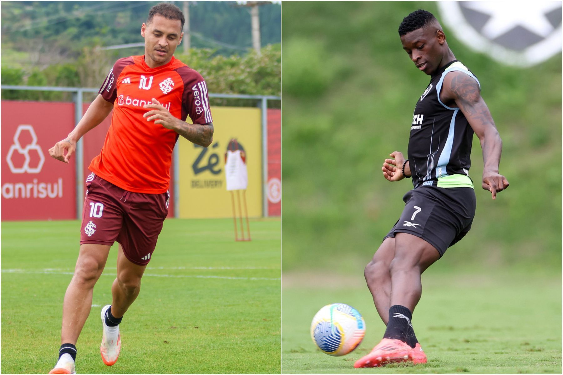 Inter x Botafogo: prováveis escalações para o Campeonato Brasileiro