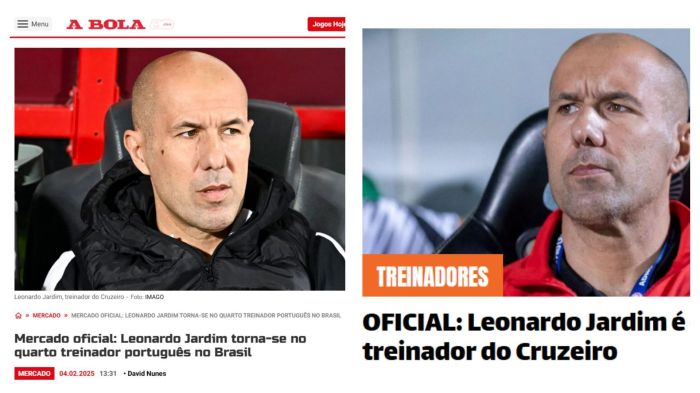 Imprensa portuguesa deu grande espaço para o acerto entre Leonardo Jardim e Cruzeiro Imprensa portuguesa deu grande espaço para o acerto entre Leonardo Jardim e Cruzeiro