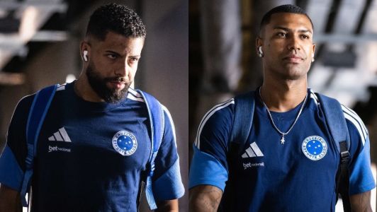 João Marcelo e Walace, jogadores do Cruzeiro