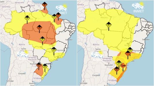 Instituto Nacional de Metereologia emitiu alertas válidos para esta sexta-feira (6)