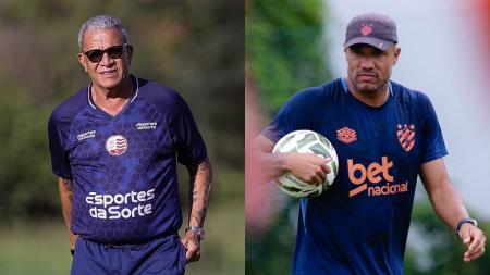 Hélio dos Anjos e Roger Silva, técnicos de Náutico e Sport