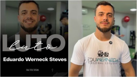 O personal trainer Eduardo Werneck Stevens tinha 31 anos e morreu na madrugada desta sexta-feira (6)