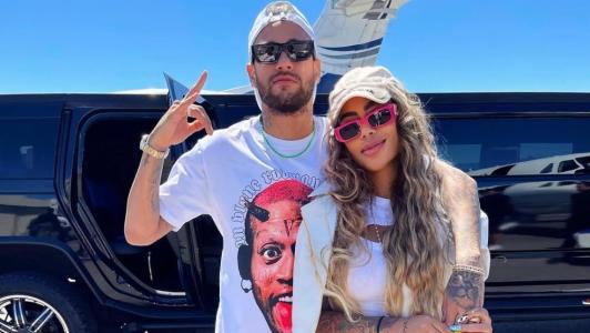 Neymar e sua irmã Rafaella