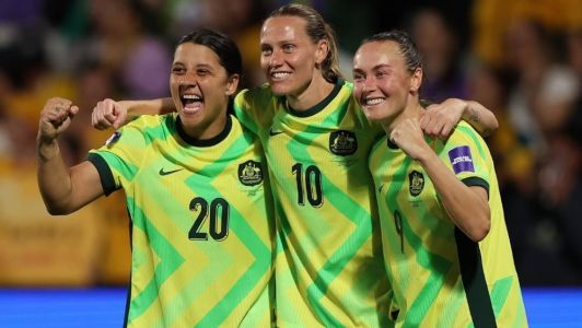 Jogadoras da seleção feminina da Austrália