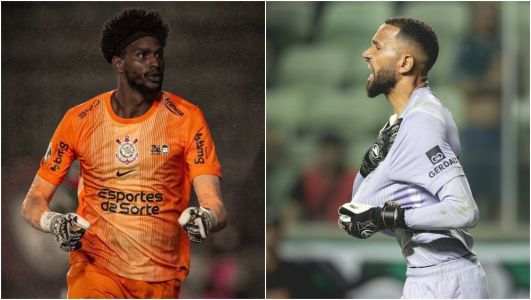 Hugo Souza, do Corinthians, e Everson, do Atlético