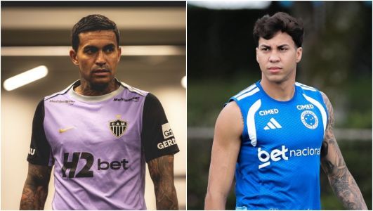 Dudu, do Atlético, e Kaio Jorge, do Cruzeiro