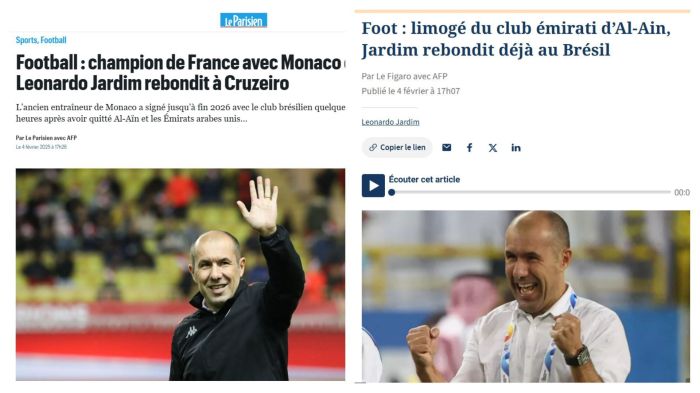 Acerto do Cruzeiro com Leonardo Jardim teve grande repercussão na França, onde ele foi campeão nacional