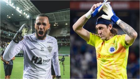 Everson, goleiro do Atlético, Cássio, goleiro do Cruzeiro