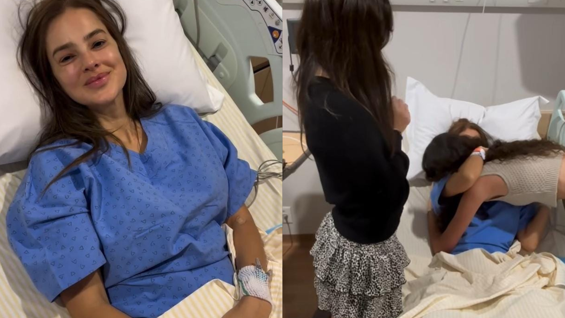 Rodrigo Faro mostra reencontro de Vera Viel com as filhas após retirada de tumor
