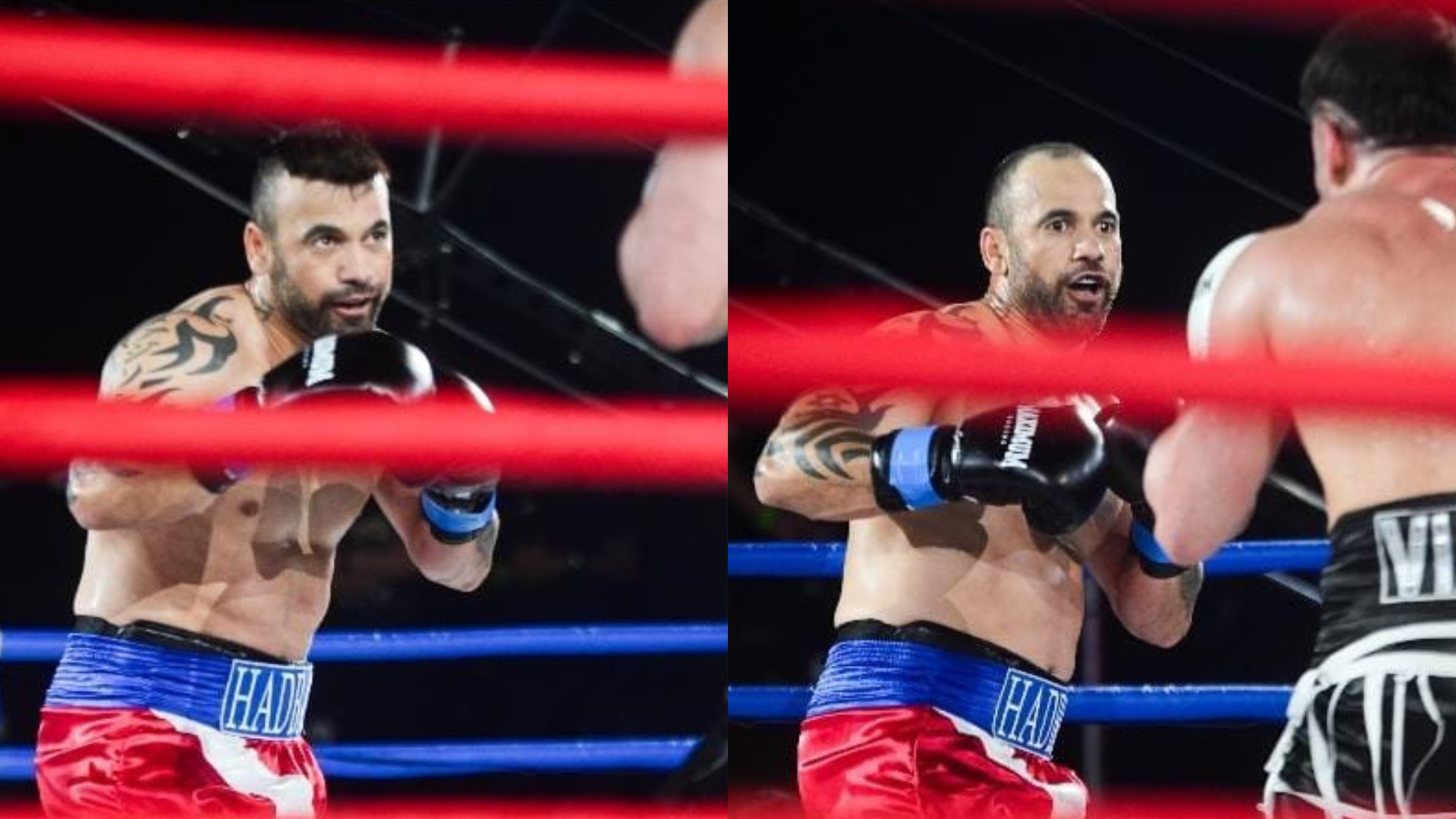 Ex-BBB 'Hadballa' perde peruca durante luta de boxe contra Lucas Viana; veja vídeo