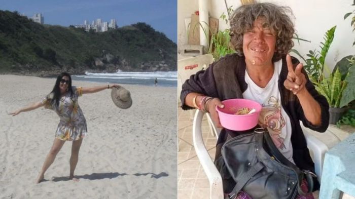 Monica Bragaia após dependência química.