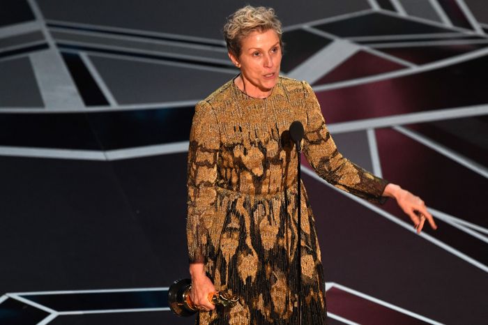 Frances McDormand venceu o Oscar de Melhor Atriz em 2018.