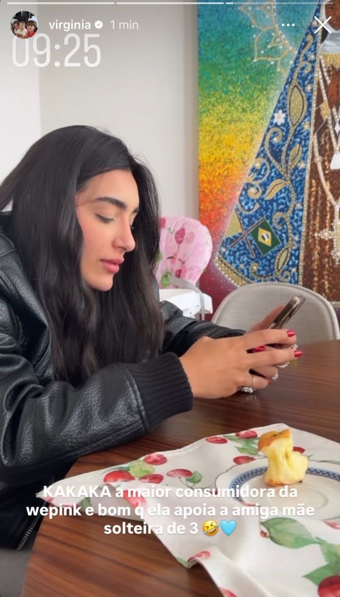 Virginia sugere que está solteira em postagem