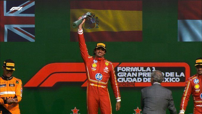 F1: Sainz vence, Leclerc vai ao pódio e Ferrari mostra força no GP do México