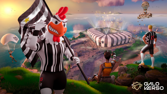 Atlético iniciou o Galoverso com sua chegada ao Fortnite