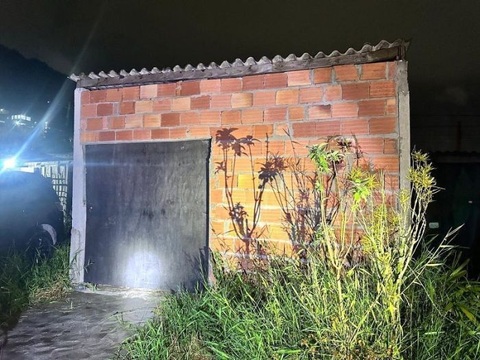 Galpão onde a droga estava escondida.