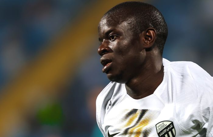 N'Golo Kanté em ação pelo Al-Ittihad, da Arábia Saudita