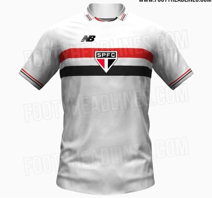 Site vaza supostas novas camisas do São Paulo para 2024