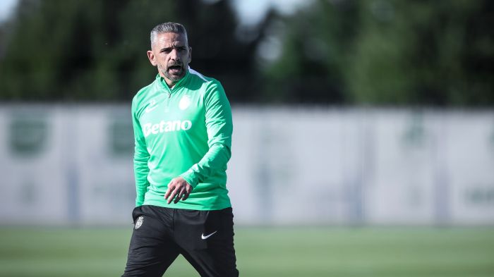 Rui Borges comandou seu primeiro treino à frente do Sporting