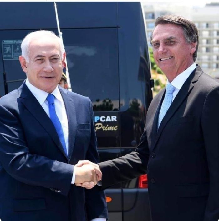 Jair Bolsonaro e Benjamin Netanyahu