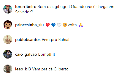 Torcedores do Bahia pedem retorno de Gilberto, atacante do Cruzeiro