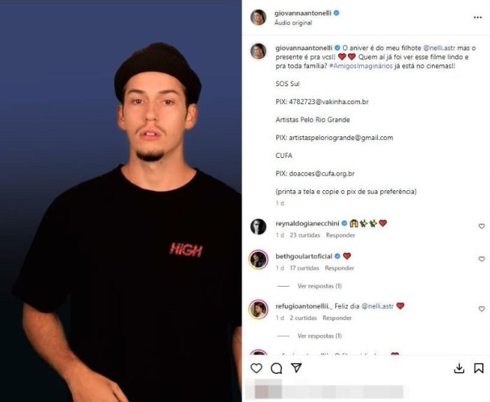 Giovanna Antonelli faz homenagem ao filho no aniversário