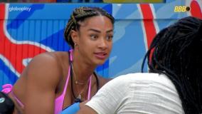Diogo e Aline conversam sobre situações no BBB 25