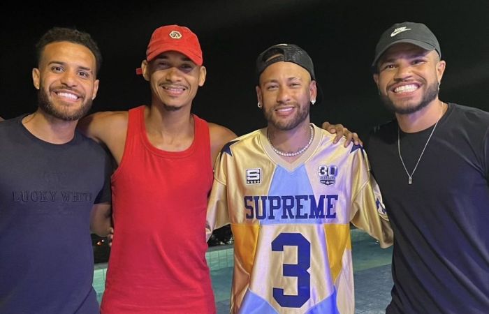 Jeffinho, Leleti, Neymar e Lipão