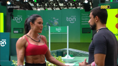 Gracyanne e Maike conversam sobre Diego Hypólito