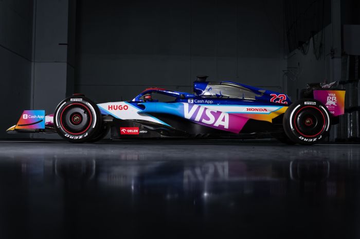 Pintura do VCARB01 para o GP de Miami 2024 Pintura do VCARB01 para o GP de Miami 2024