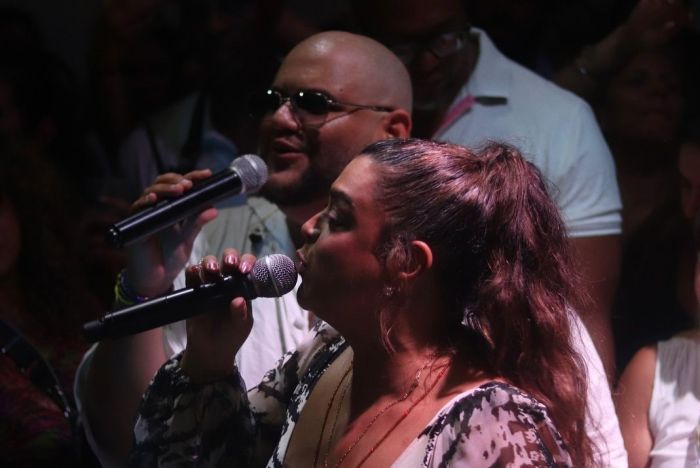 Gominho e Preta Gil em show da cantora. Gominho e Preta Gil em show da cantora.