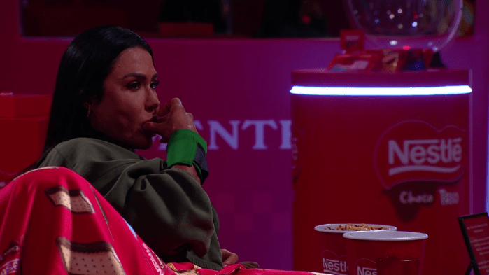 Gracyanne come chocolate no BBB 25 