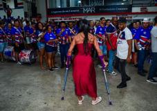 Gracyanne Barbosa na União da Ilha antes de assalto