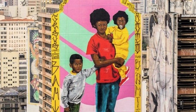 Mural ‘Deus é mãe’ no Centro de BH 