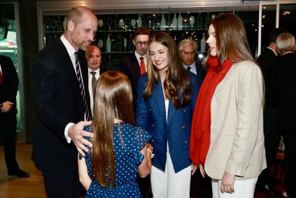 Membros das realezas britânica e espanhola