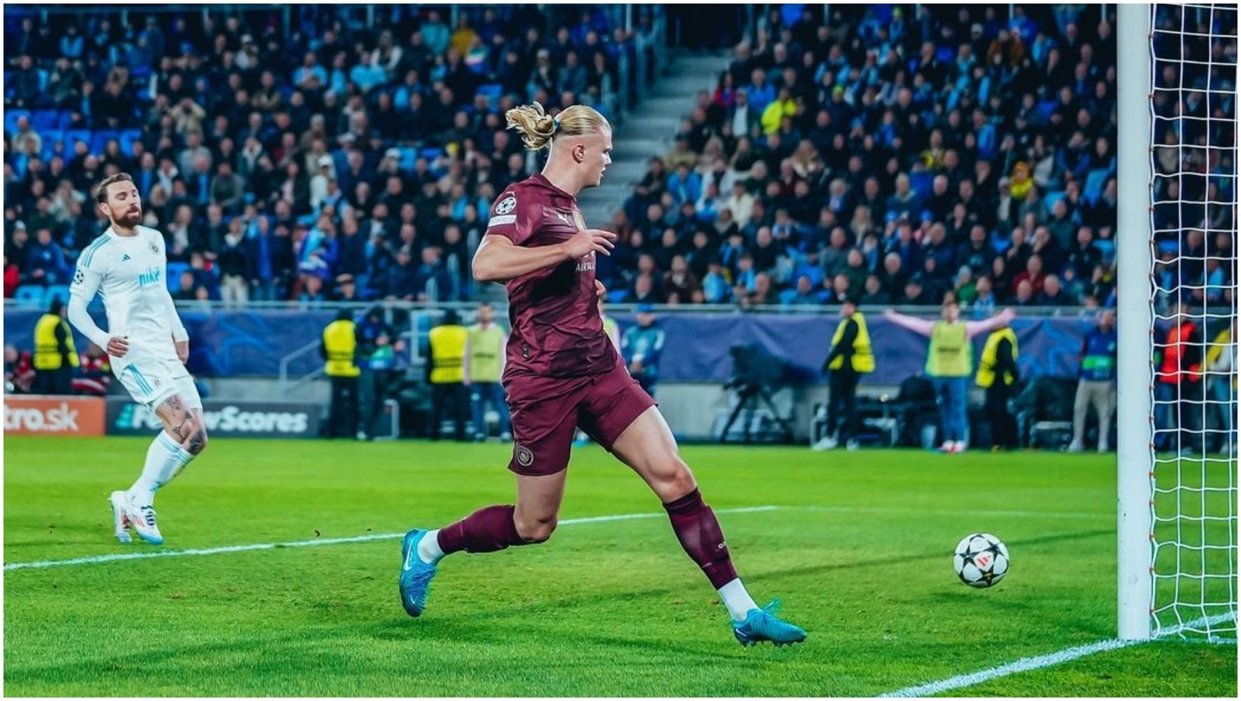 City atropela Slovan Brastislava e conquista primeira vitória na Champions League
