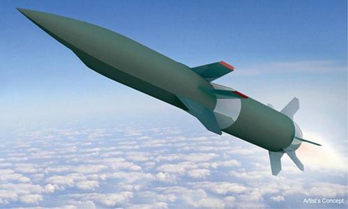Modelo do míssil hipersônico testado pelo EUA • Divulgação/ DARPA