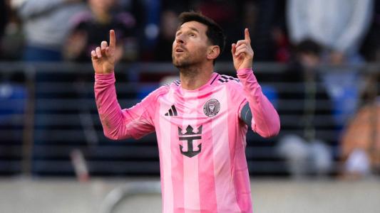 Lionel Messi comemora gol pelo Inter Miami na MLS 2026