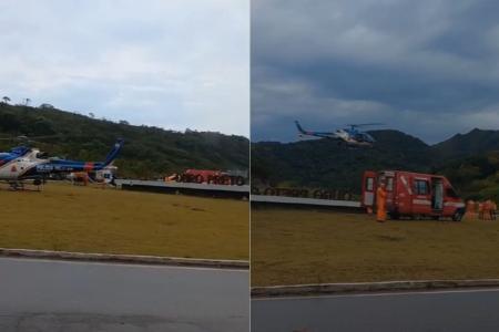 Helicóptero dos bombeiros caiu após decolar com visibilidade abaixo do mínimo em MG, aponta Cenipa