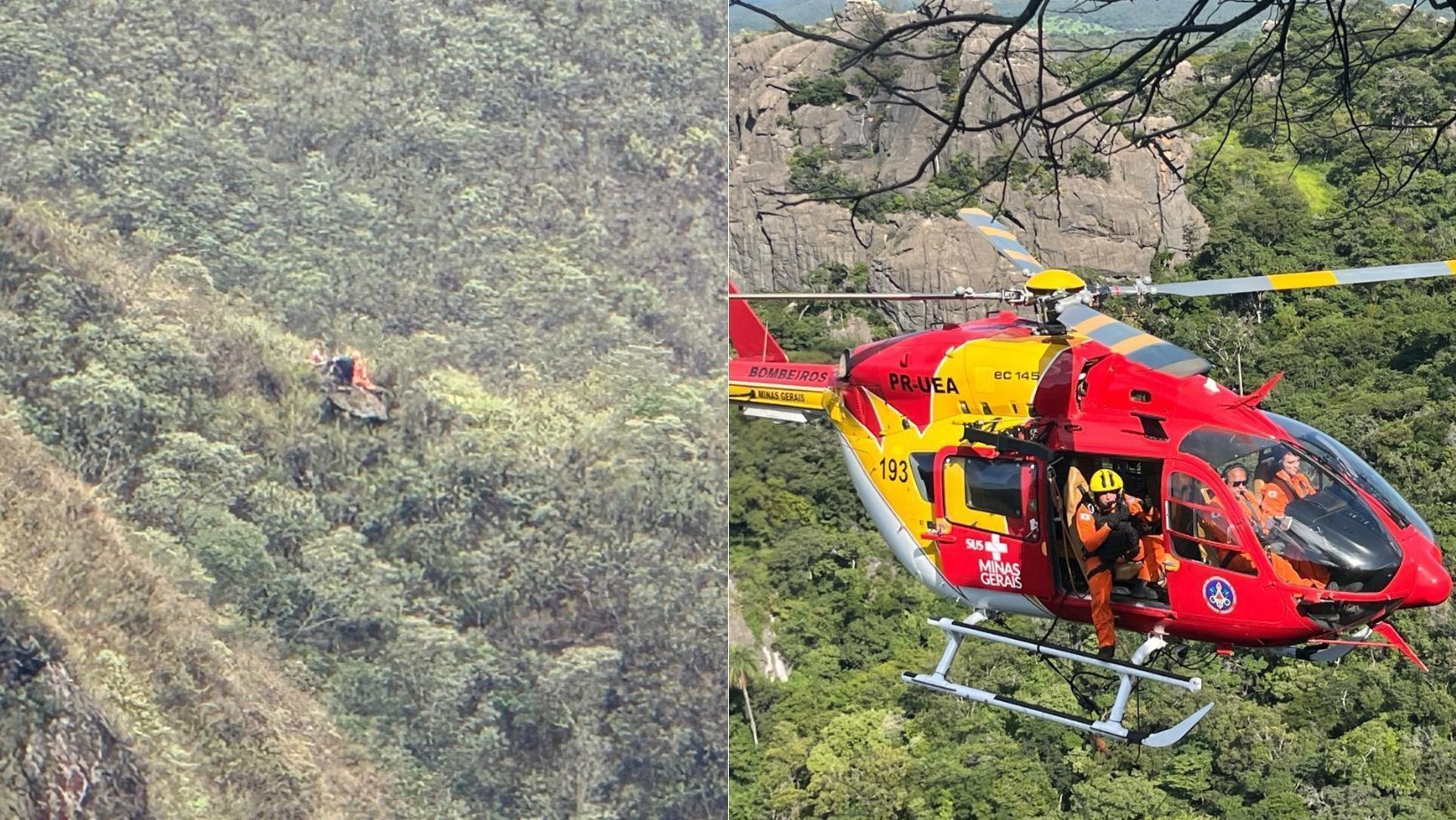 Queda do helicóptero do Corpo de Bombeiros em Ouro Preto matou seis tripulantes