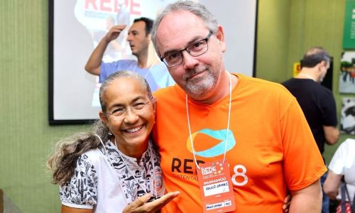Paulo Lamac, porta-voz do Rede e deputada federal Heloísa Helena (Rede-RJ)