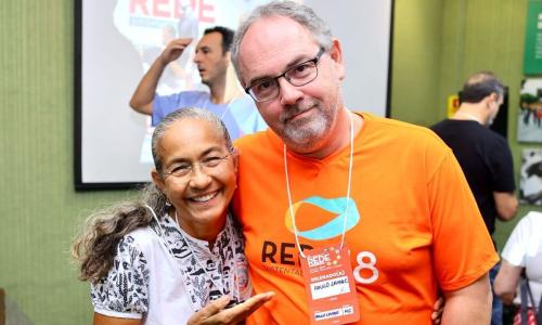Paulo Lamac, porta-voz do Rede e deputada federal Heloísa Helena (Rede-RJ)