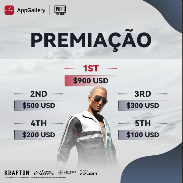 HUAWEI promove torneio de comunidade de PUBG MOBILE com a Copa AppGallery