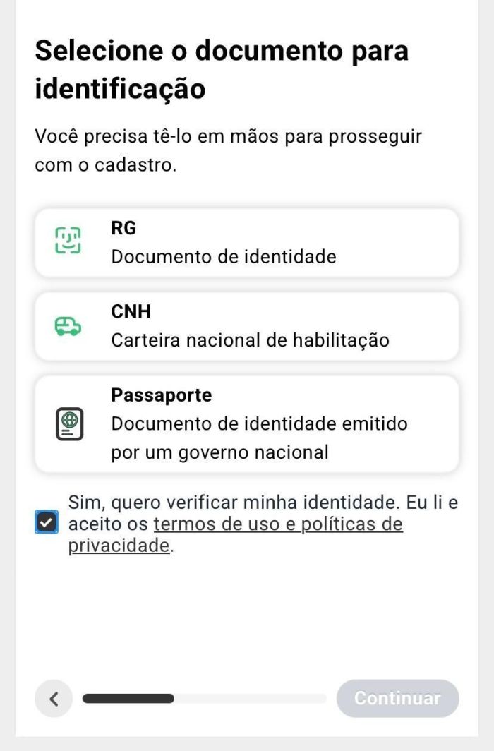 Identificação documento na KTO