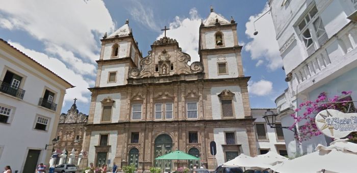 Igreja São Francisco de Assis, no Pelourinho, onde teto desabou nessa quarta-feira (6) e matou jovem de 26 anos. Igreja São Francisco de Assis, no Pelourinho, onde teto desabou nessa quarta-feira (6) e matou jovem de 26 anos.