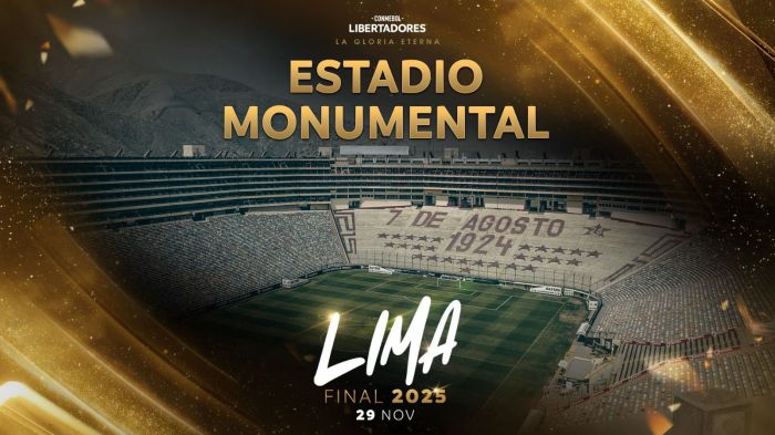 Final da Libertadores voltará para o Monumental, no Peru, após seis anos