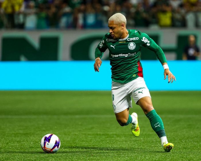 Vitor Roque atuou em dois jogos pelo Palmeiras neste ano